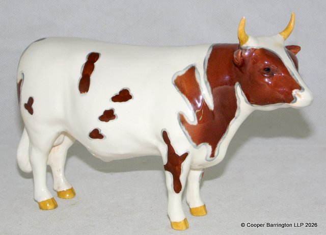 Beswick CH WHITEHILL MANDATE Bull. Gloss. No.1454B. Beswick CH WHITEHILL MANDATE Bull. Gloss. No.1454B.